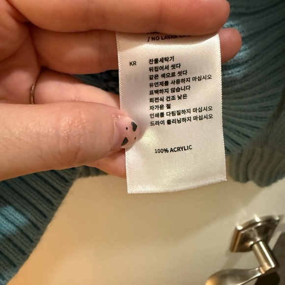 Black and Blue Flame Sweater - Picture 5 of 7